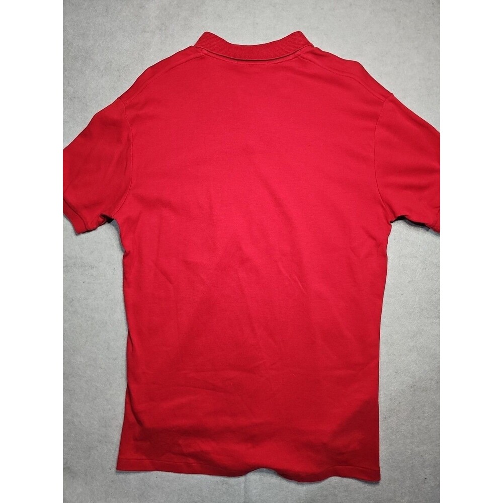 Vintage Polo Ralph Lauren Short Sleeve Polo Shirt Mens Red Medium 100% Cotton - Picture 6 of 9